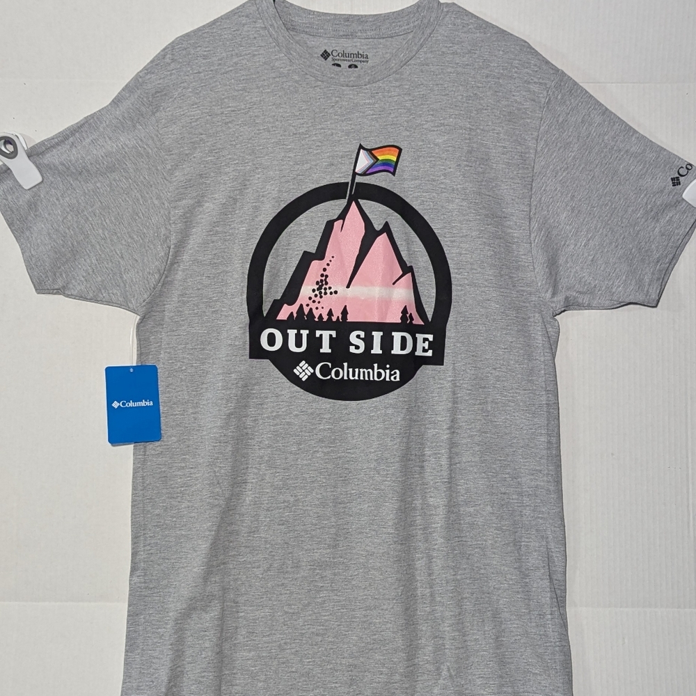 Columbia Gray Graphic Men's T-Shirt